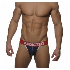 Addicted AD06 Push Up Jockstrap Navy Voorkant