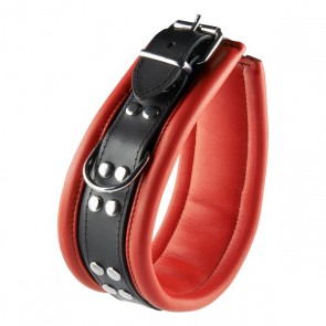 Rood Zwarte Halsband 6,5 cm