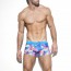 ES Collection Leaves Swim Boxer - Peacock