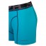 Sapph Edward 2-Pack Cotton Long Boxershorts - Aqua Block Print