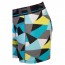 Sapph Edward 2-Pack Cotton Long Boxershorts - Aqua Block Print