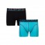Sapph 2-Pack Boxershorts Microvezel - Light Blue / Black