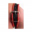 MisterB Leren Halter Harnas Zwart-Rood Detail