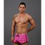 Andrew Christian - Forever Diamond Mesh Jogger Shorts - Roze