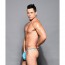 Andrew Christian Mesh Boy Thong - Aqua zijkant
