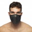Addicted Party Face Mask - Zwart model voorkant