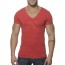 Addicted AD214 Vintage V-Hals T-Shirt Rood