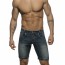 Addicted Mid Length Short - Dark Blue Jeans