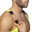 Addicted Mesh Wrestling Suit - Neon Geel click sluiting