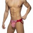 Addicted Sailor Velvet Jock - Rood schuin voor