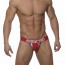 Addicted AD166 Tricolor Jockstrap Rood Voorkant