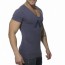 Addicted AD214 Vintage V-Hals T-Shirt Navy Zijkant
