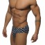Addicted ADS039 Star Printed Sport Stripe Brief Navy Zijkant