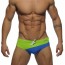 Addicted ADS042 Asymetric Stripe Brief Groen Voorkant