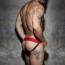 Addicted Fetish ADF57 Cockring Double Jock Red