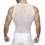 Addicted Mesh Mixed Tank Top - Wit