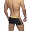 Addicted Black Striped Zwem Short - Goud achterkant