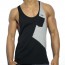 ES Collection TS180 Bias Tank Top Black