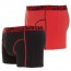 DIM Eco Fashion Boxershort 2 Pack Zwart Rood