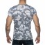 Addicted Washed Camo T-Shirt - Charcoal achterkant