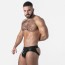 Locker Gear Punch Hole Jock Brief - Zwart
