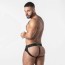 Locker Gear Punch Hole Jock Brief - Zwart