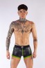 Mister B Neopreen Pouch Shorts - Zwart/Neon Groen