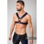Maskulo Armored Color-Under Chest Harness - Blauw
