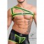 Maskulo Youngero Asymmetrical One Shoulder Harnas - Neon Groen