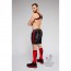 Maskulo Skulla Bulldog Harnas - Rood schuin achter