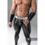 Maskulo Armored Leggings - Open Rear - With Codpiece - Black