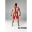 Maskulo Armored Fetish Wrestling Singlet Open Rear - Red