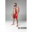 Maskulo Armored Fetish Wrestling Singlet Open Rear - Red