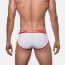 Pump Ribbed Brief - Red achterkant