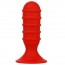 Ribbed Torpedo Buttplug Klein