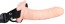 Vibrerende strap on dildo liggend