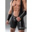 Maskulo Armored Men's Wrestling Singlet - Zwart detail schuin voor