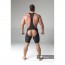 Maskulo Armored Men's Wrestling Singlet - Zwart achterkant